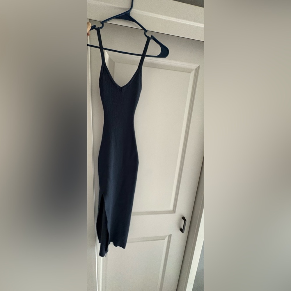 Elegant Navy Blue Women's Dress